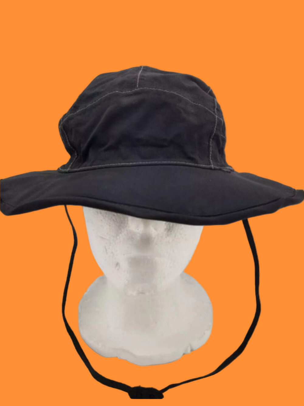 ☀️ REI E1 Elements, Sun Hat, Black, Drawstring, Bendable Brim. Kids